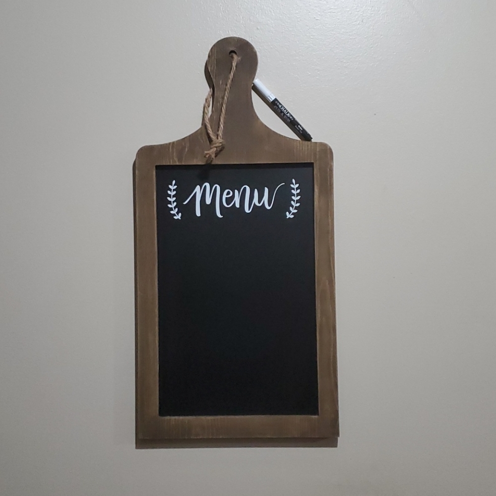Menu chalk board